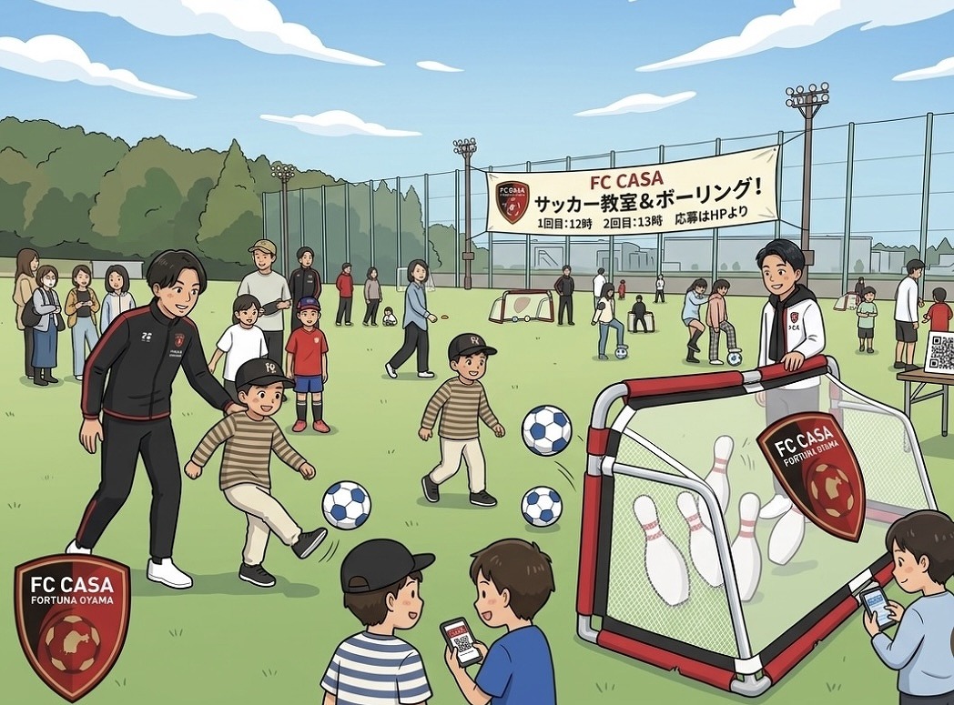 【イベント情報】おやま子どもフェア2026サッカー教室開催のお知らせ